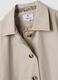 Beige regular-fit parka with buttons and slanted pockets_1