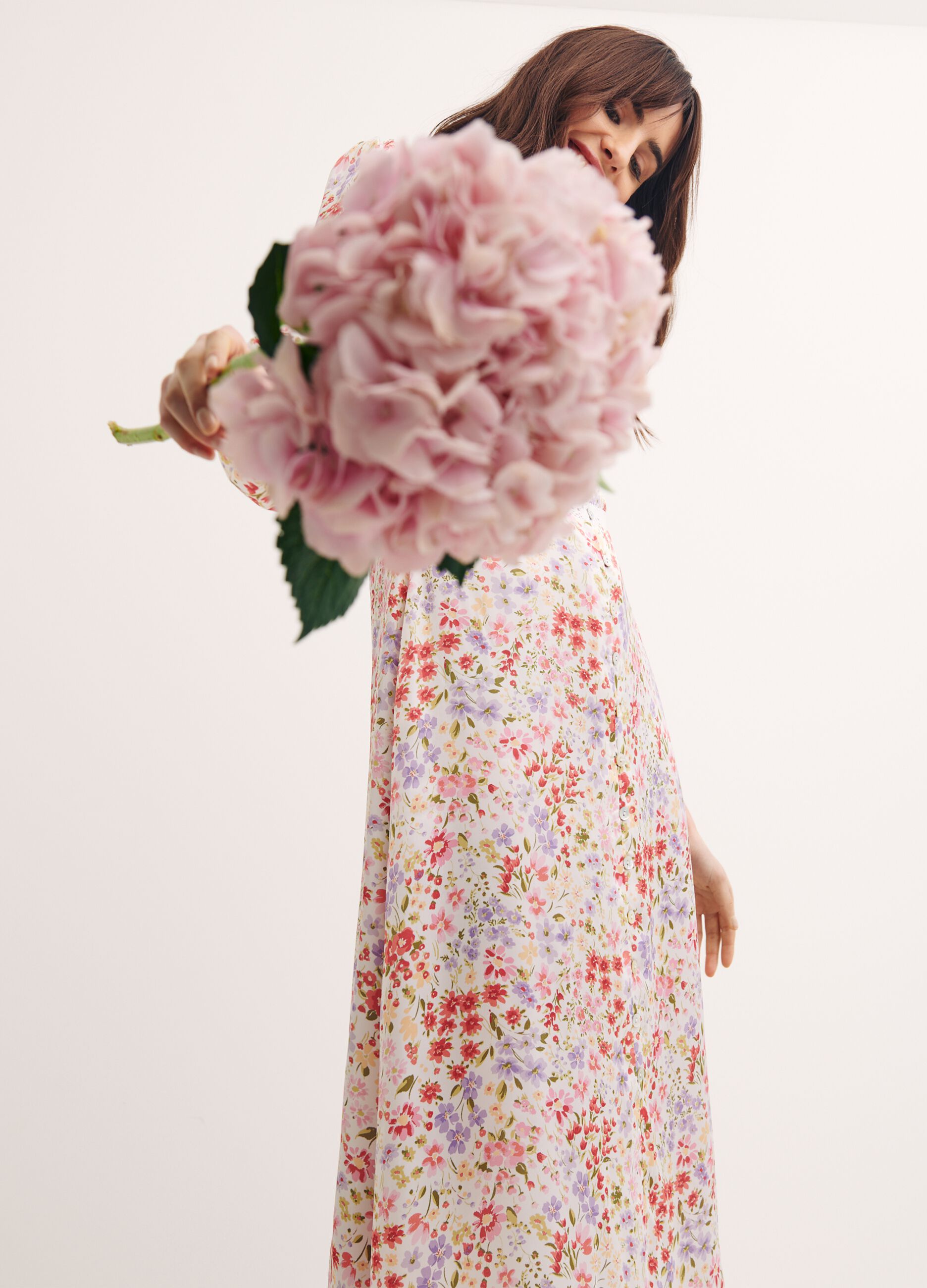 Abito floreale con broderie Nobody's Child_2