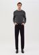 Cotton pullover with micro weave_1