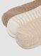 Multipack di sette calzini beige in cotone organico elasticizzato_1