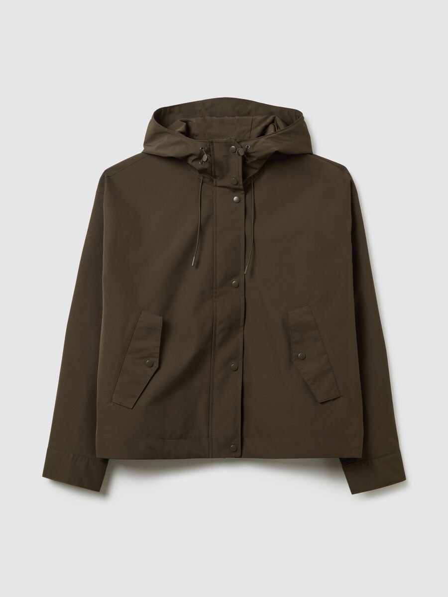 Brown waterproof jacket, regular fit_4