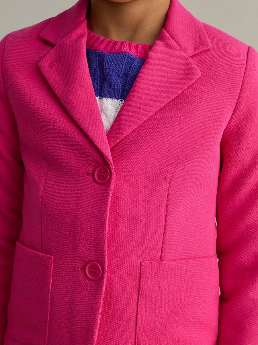 Single-breasted blazer in bamboo viscose_2