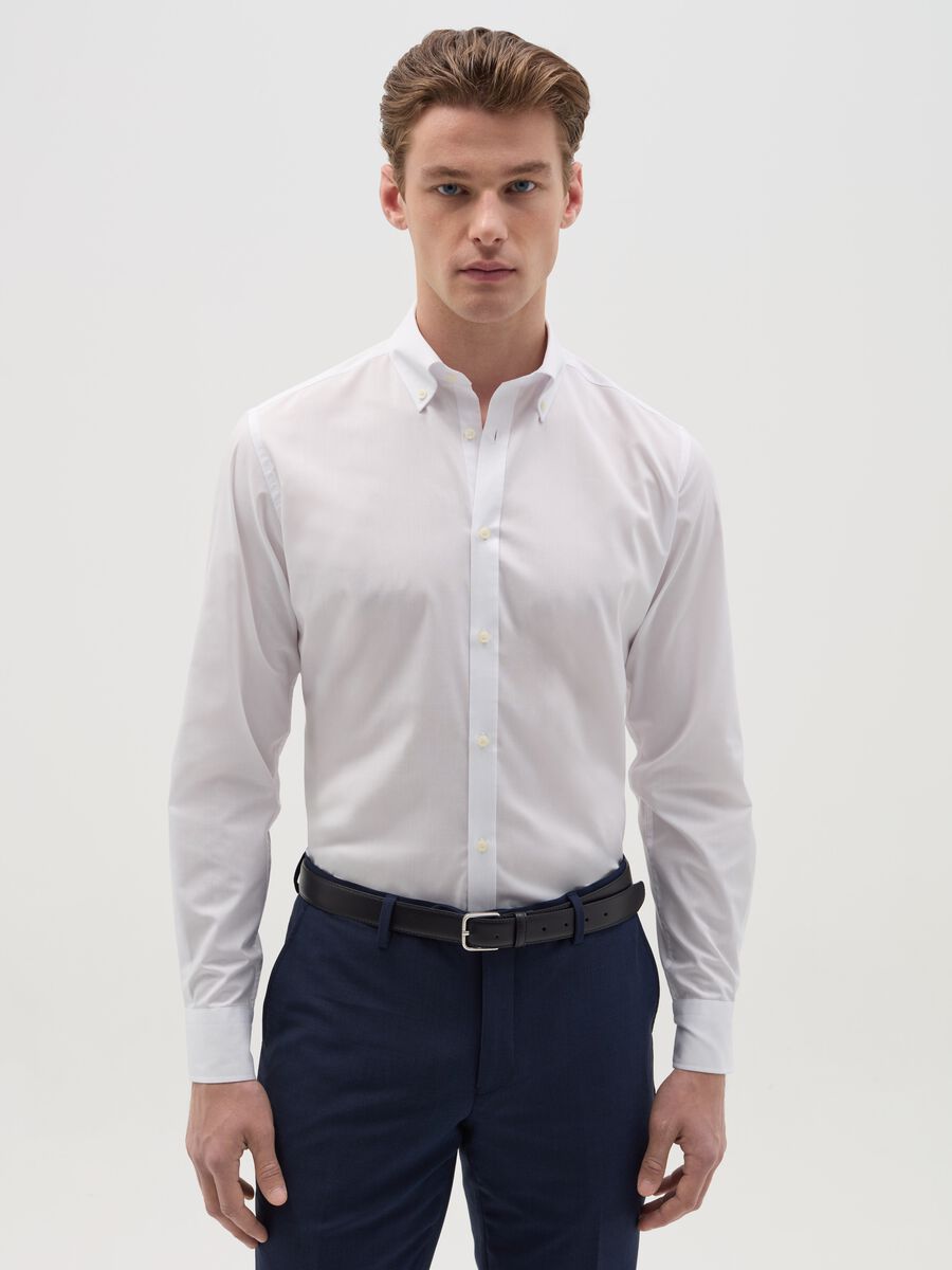 Slim-fit easy-iron shirt_0