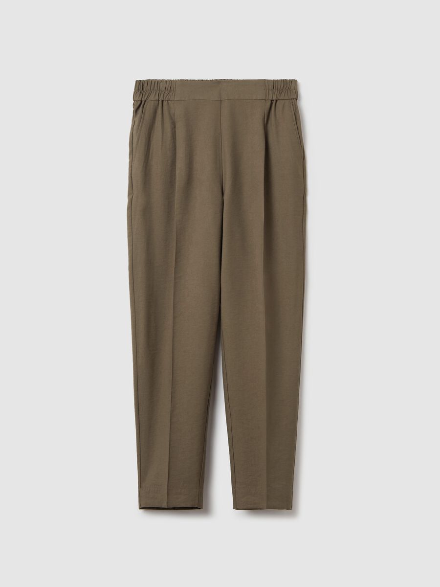 Chino trousers with elasticated waist_4