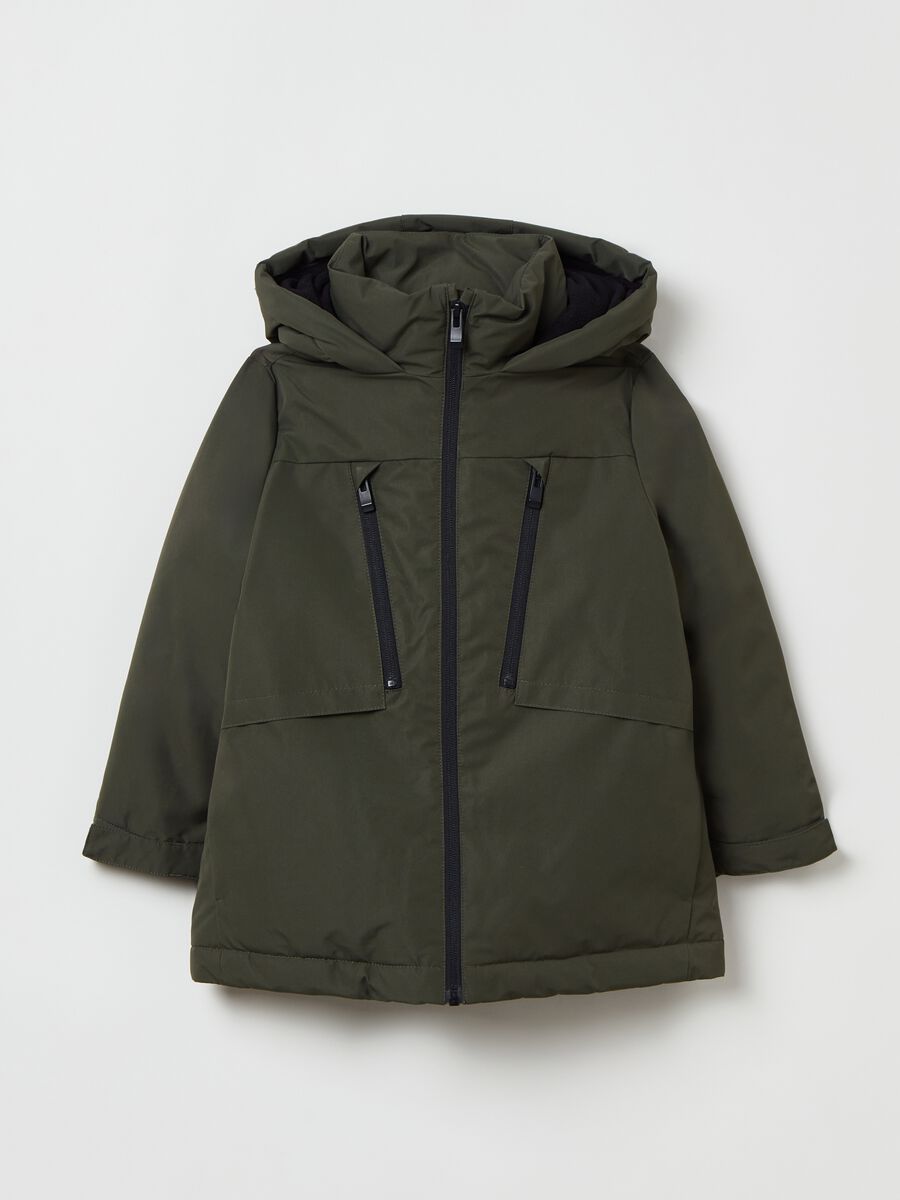 Parka imbottito con cappuccio_0