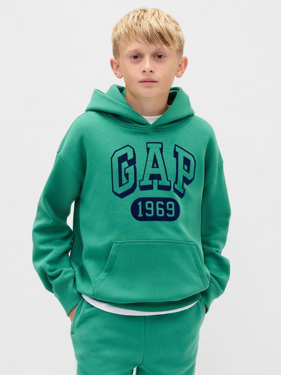 Felpa con logo GAP e cappuccio_0