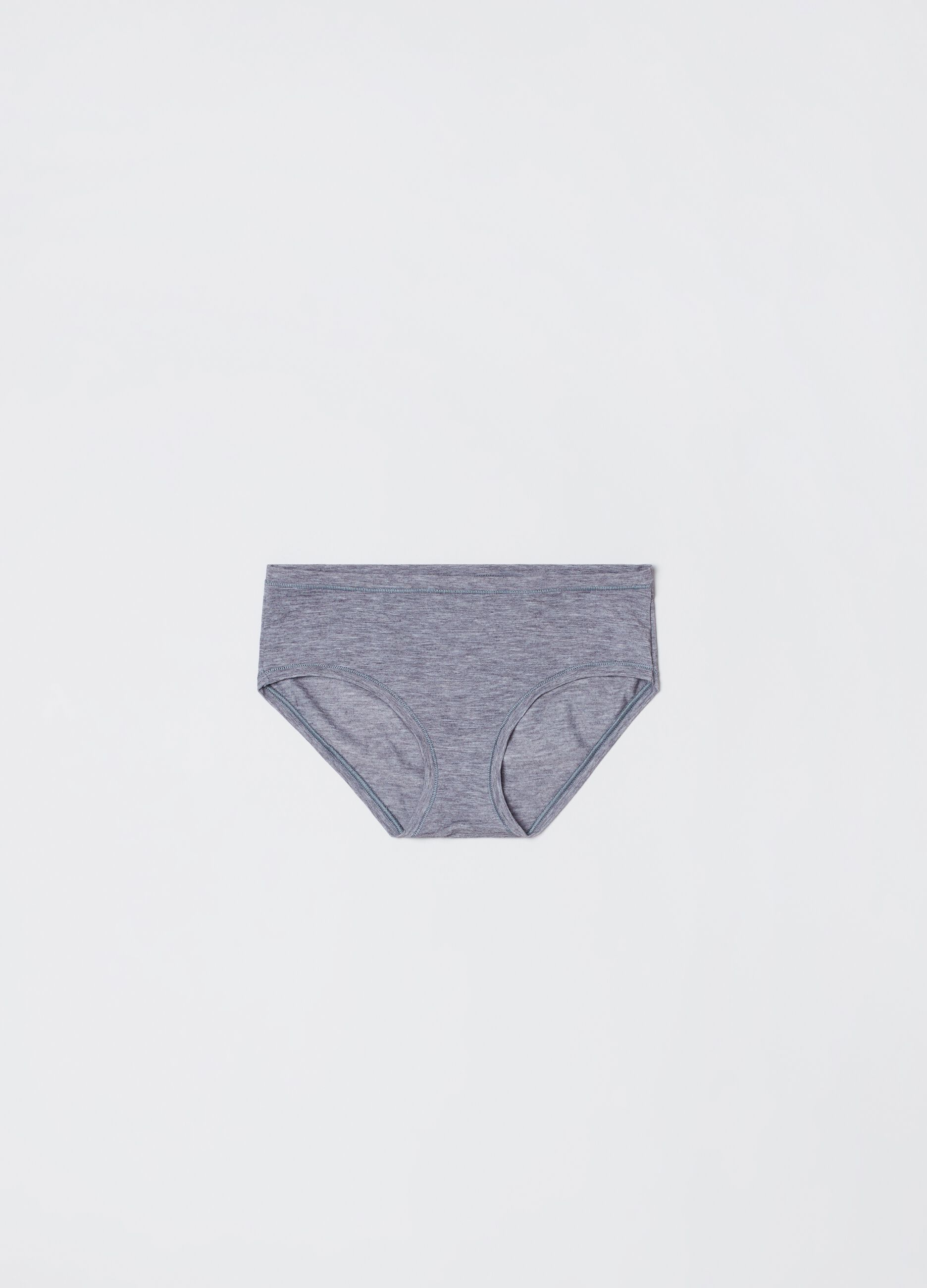 Three-pack stretch mélange knicker shorts