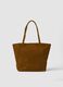 Borsa marrone in vera pelle con doppi manici_0