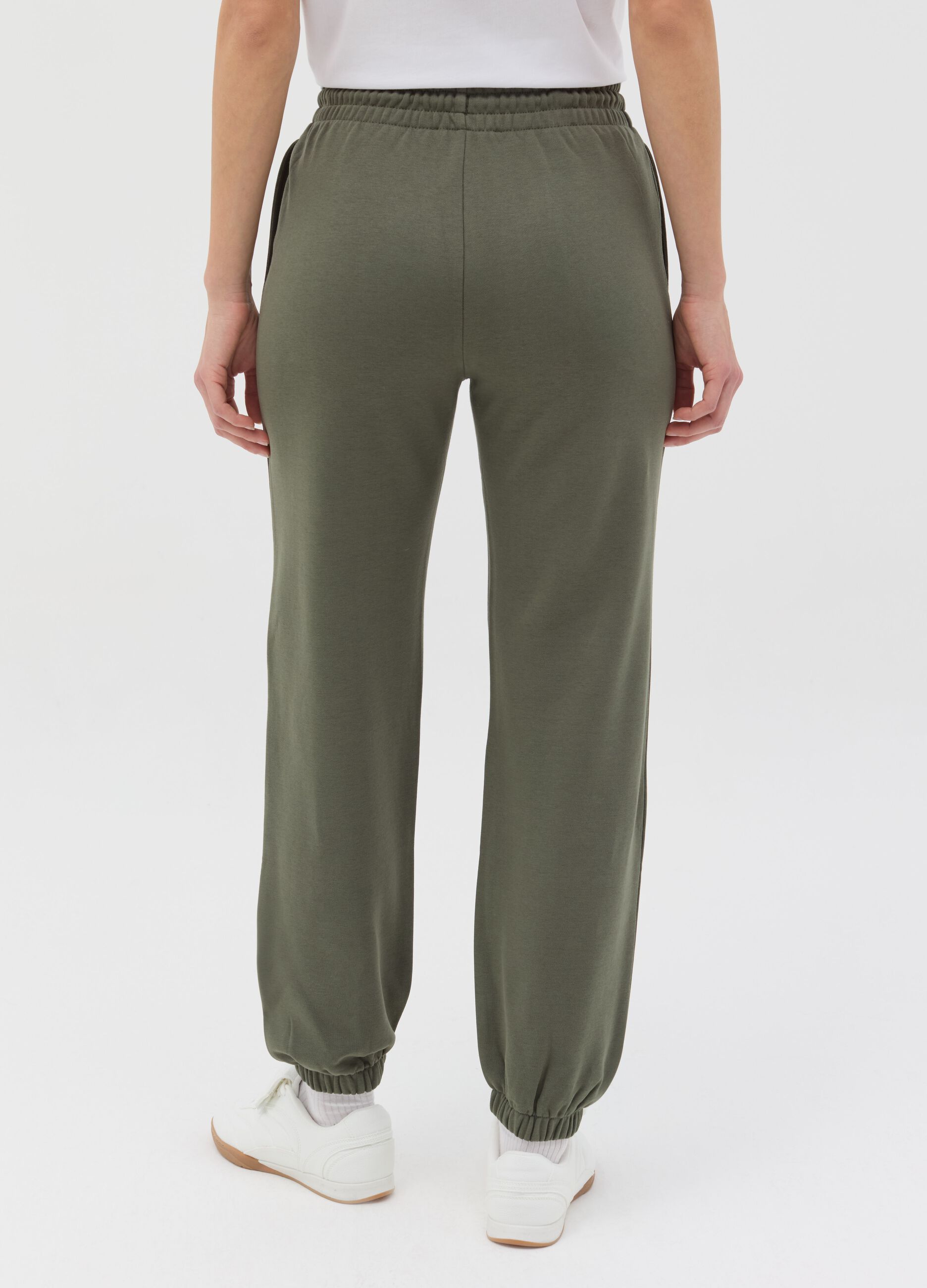 Essential joggers in fleece with drawstring