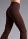 Leggings marroni flare in tessuto elasticizzato traspirante ALTAVIA STUDIO_1