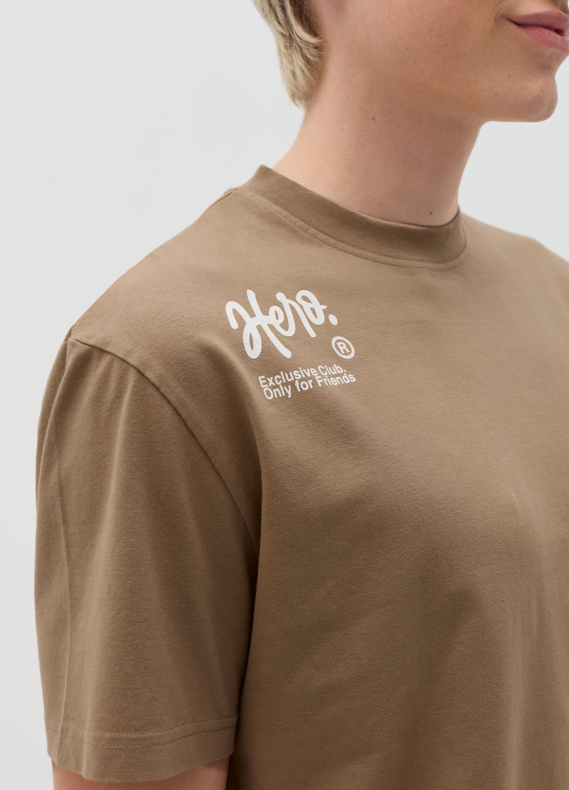 Printed cotton T-shirt