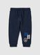 Children's blue pure cotton jogger trousers regular fit_0