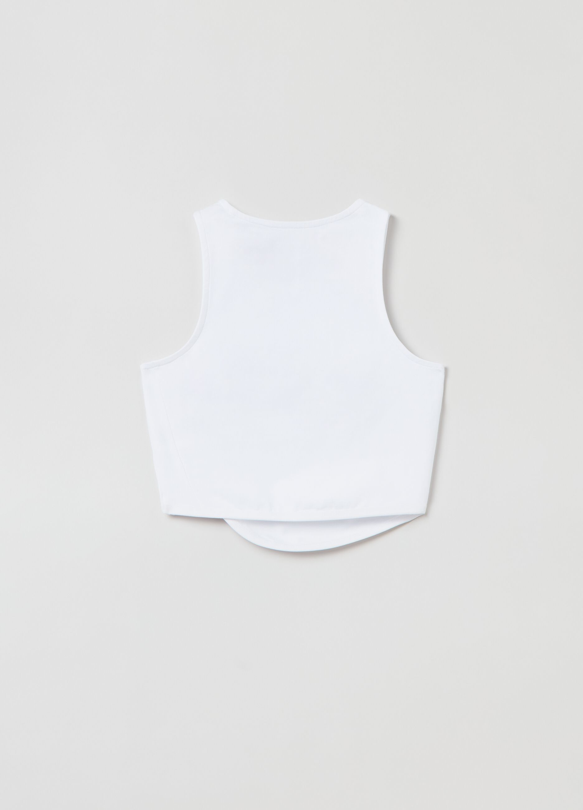 Wave Tank Top White