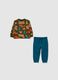 Cotton jogging set with forest animals print_0