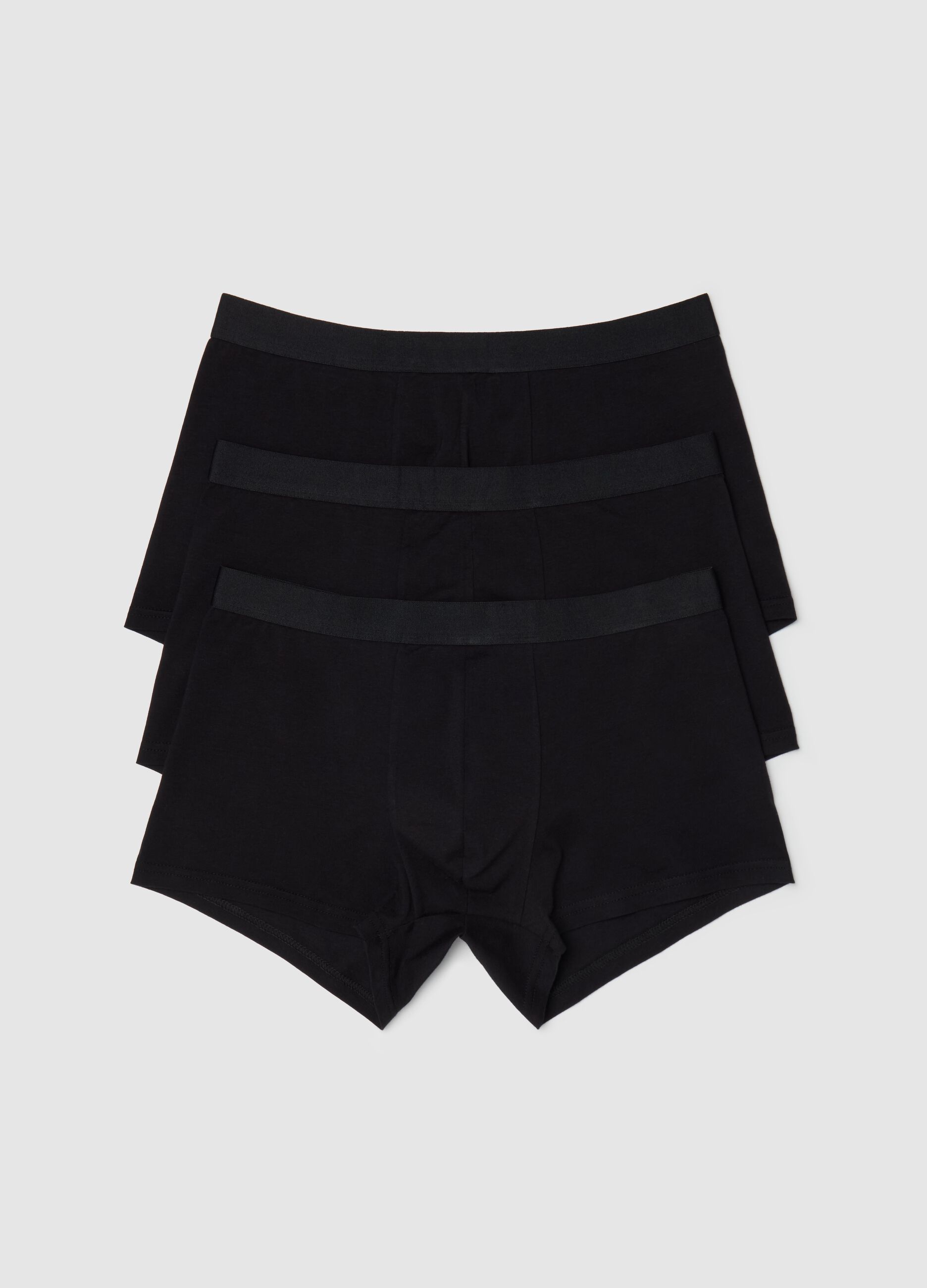 Three-pack boxer shorts in stretch organic cotton