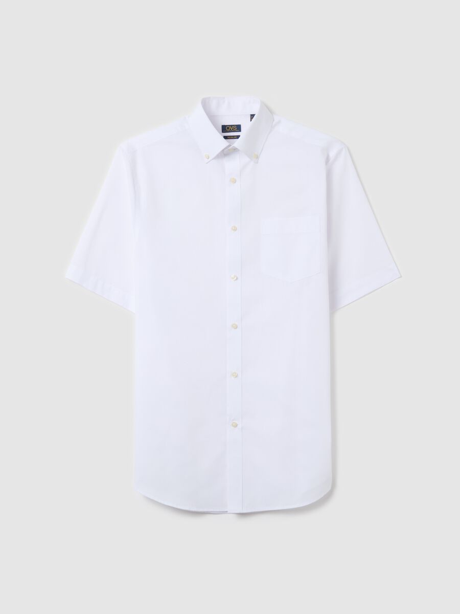 Button-down easy-iron shirt with short sleeves_4