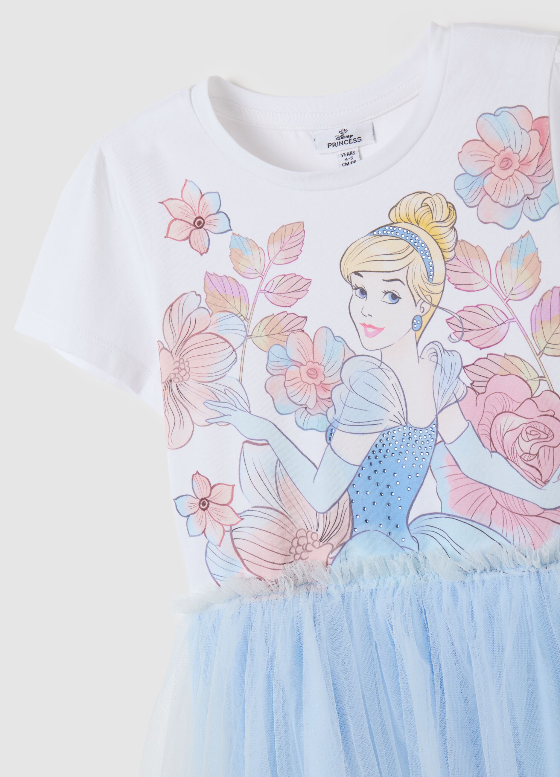 Abito da bambina in misto cotone multicolor regular fit