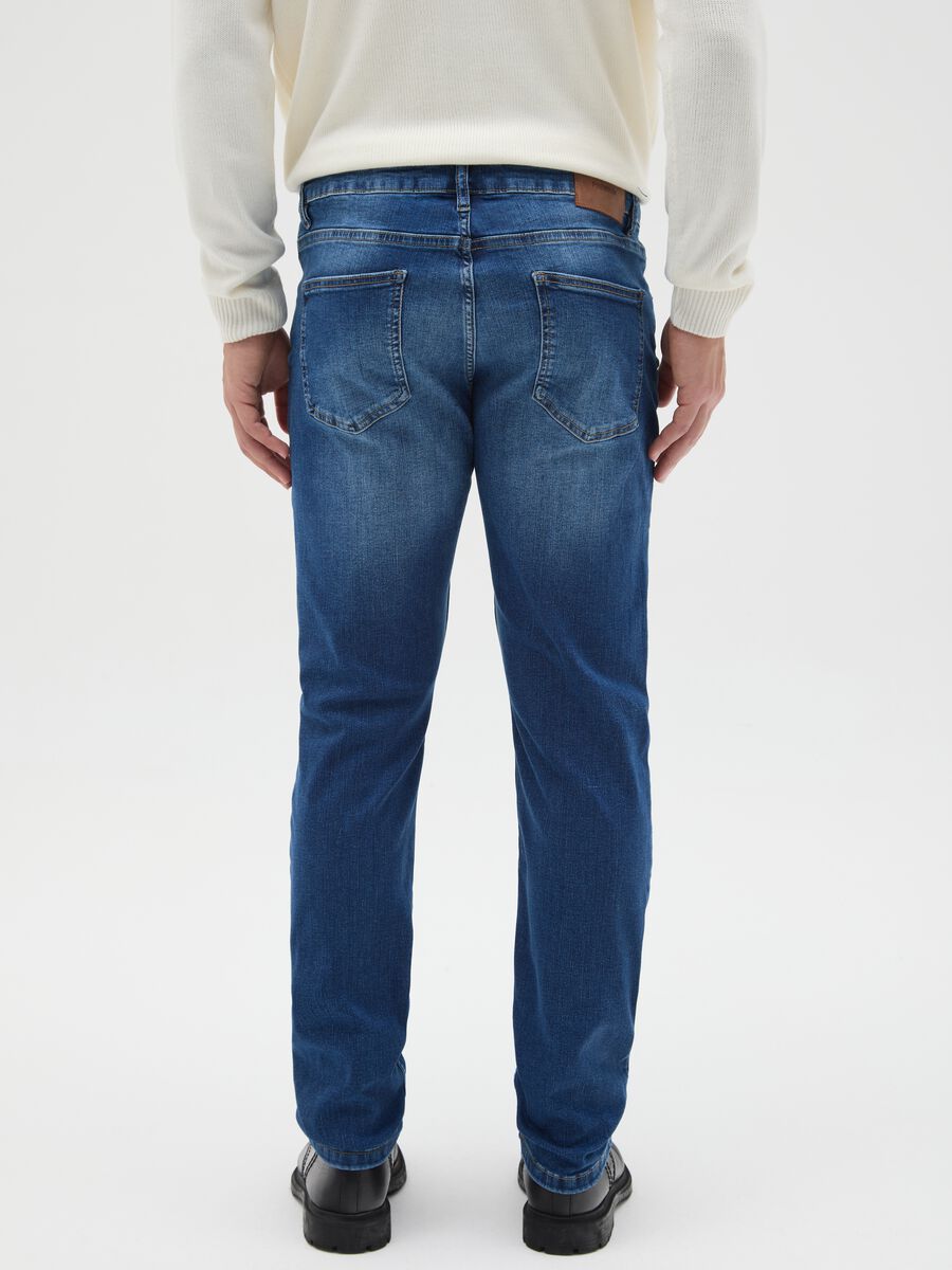 Slim Fit Blue Denim Jeans_2