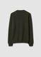 Green pure wool crew-neck jumper, regular fit_2
