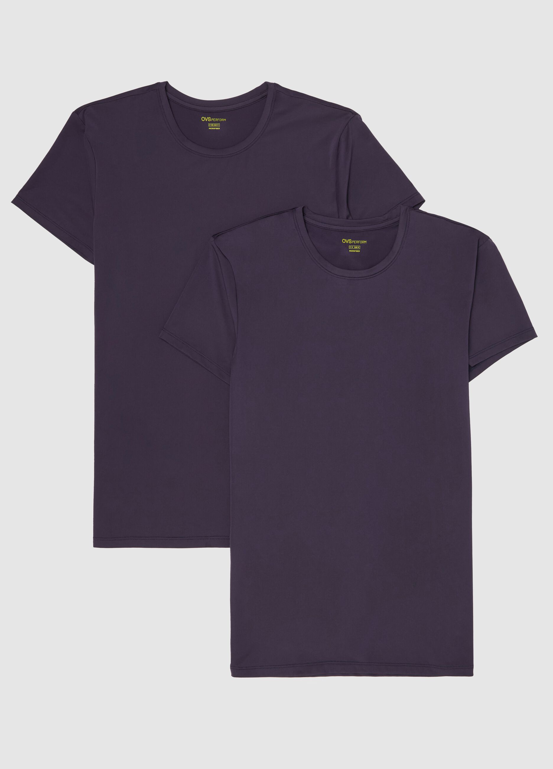 Two-pack undershirts in microfibre