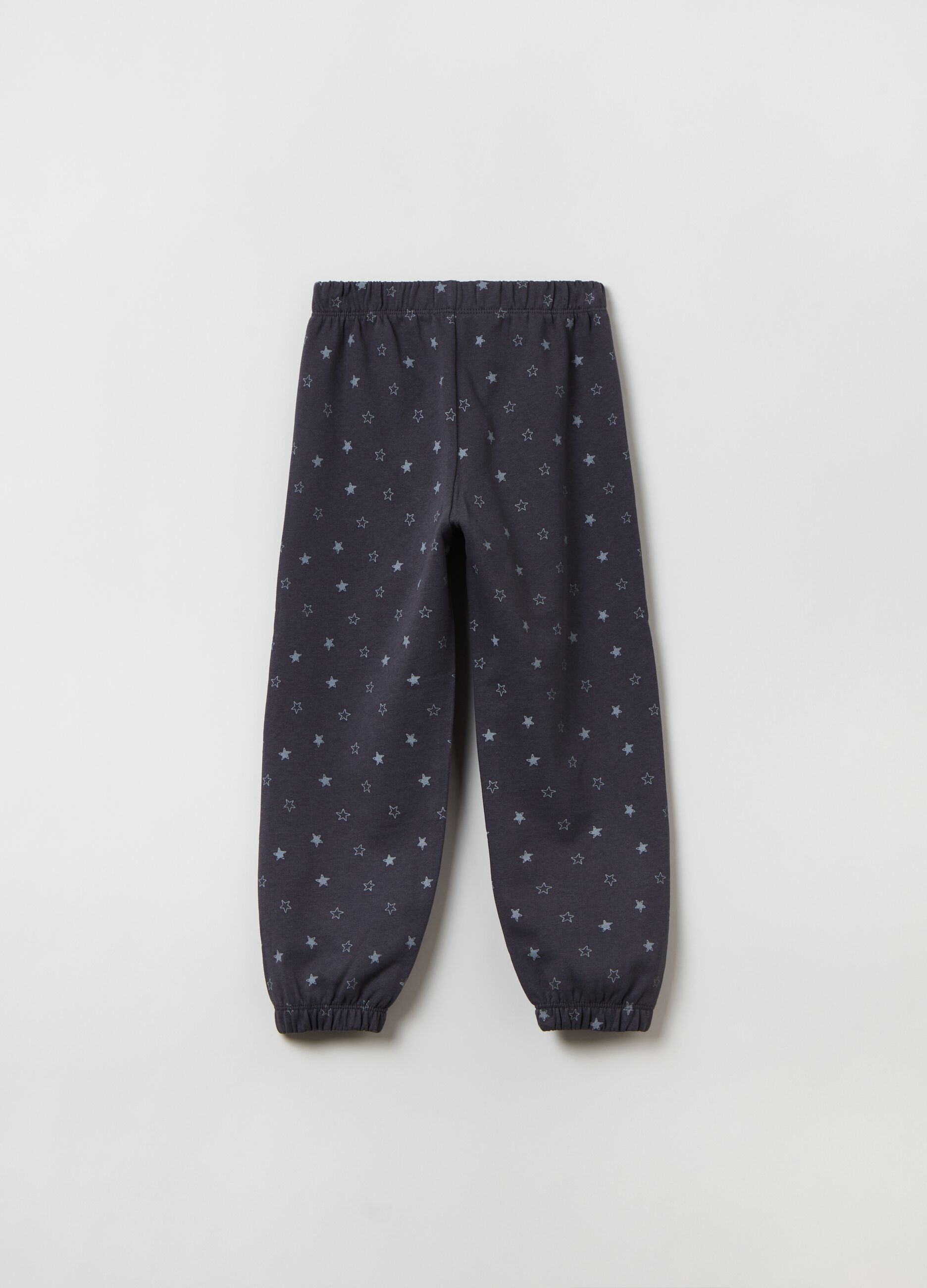 Joggers con profili elasticati e stampa_1