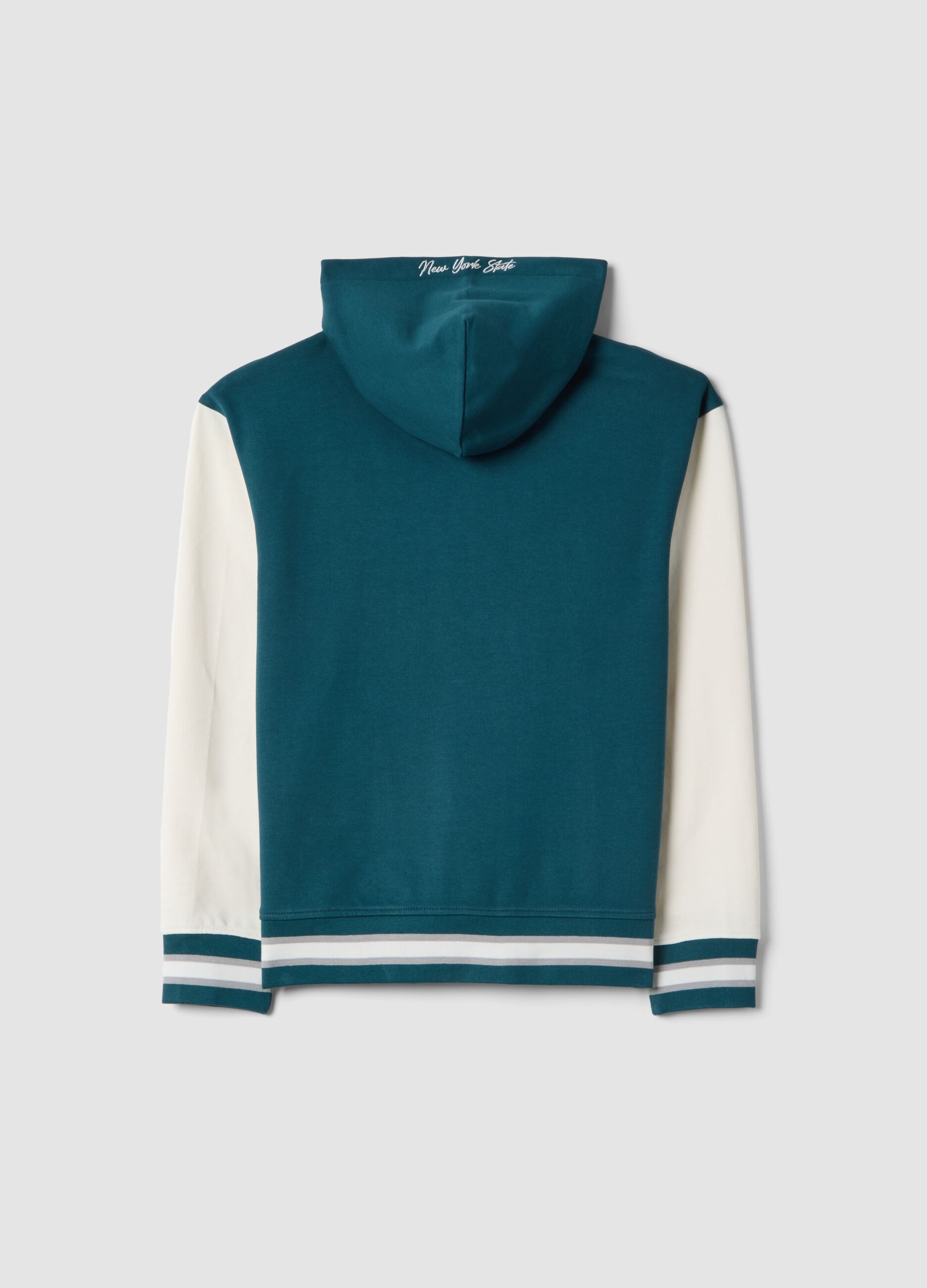 Boys' multicolour pure cotton hoodie with relaxed fit