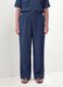 Blue pure lyocell trousers with elasticated waist, regular fit_3