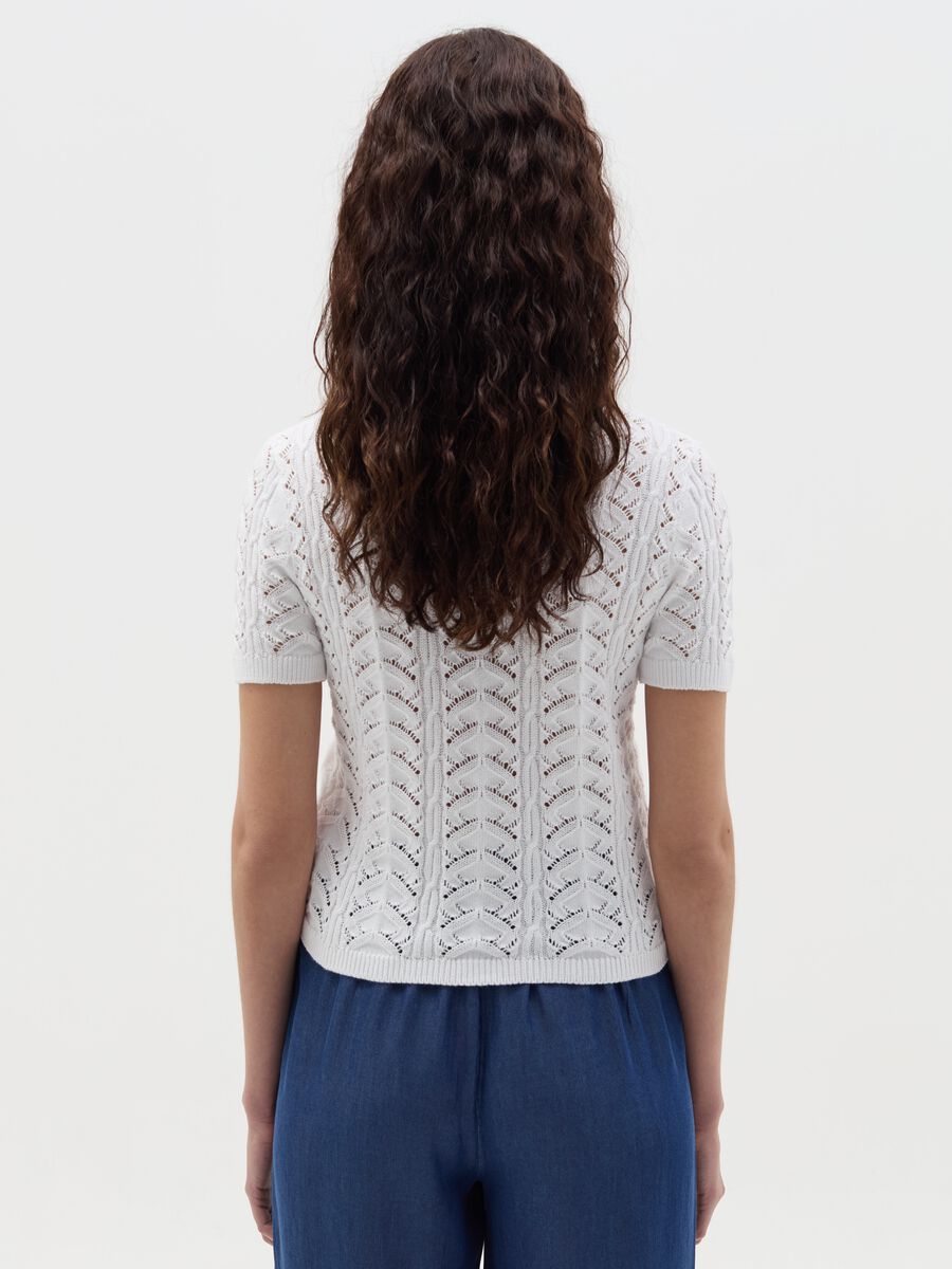 Short-sleeve crochet top_3