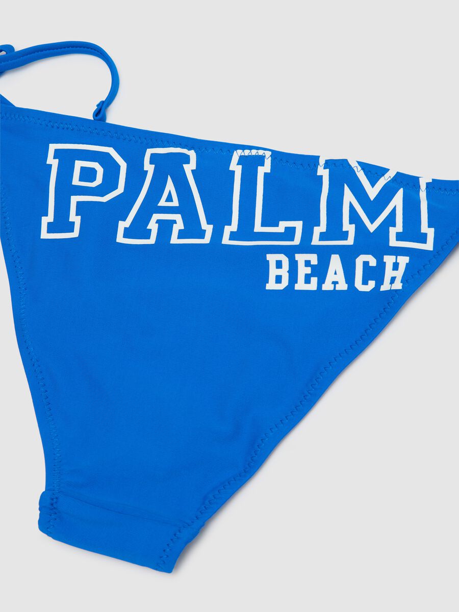 Bikini da ragazze in misto blu elasticizzato_3