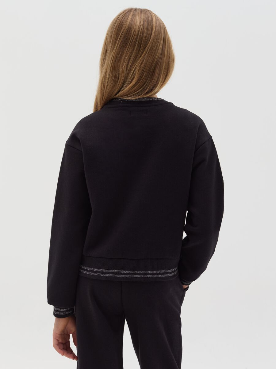 Cropped sweatshirt with "Cortina Sky Club" print_2