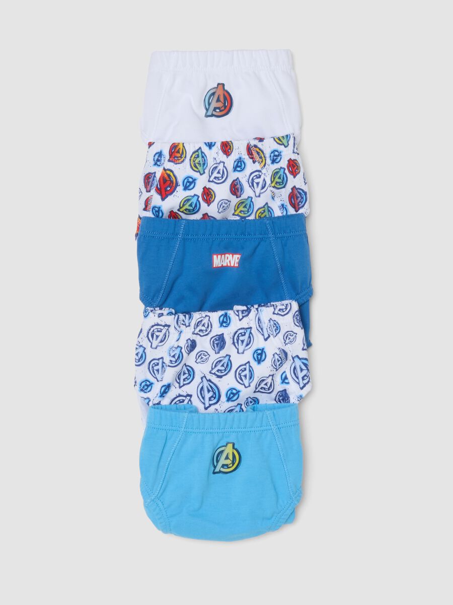 Five-pack of multicolour organic cotton briefs_3