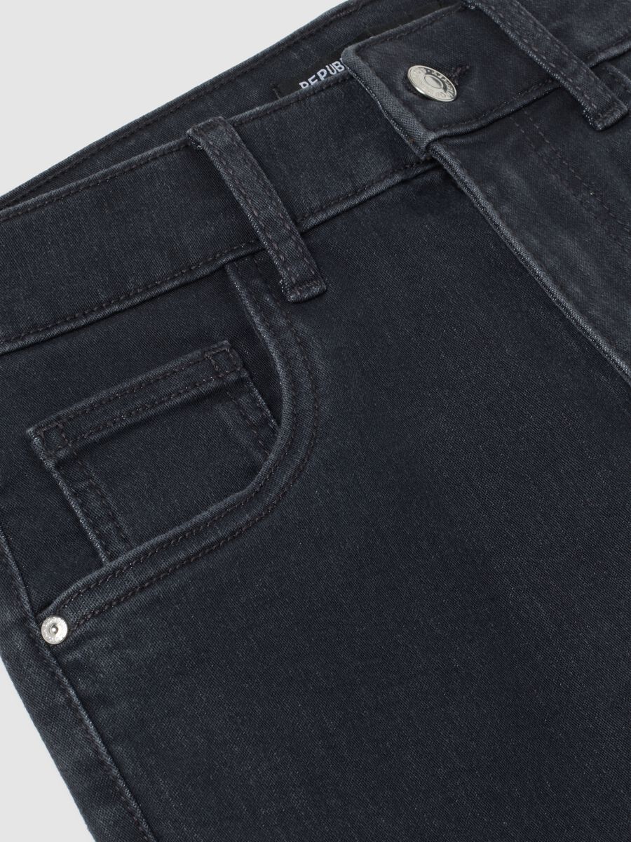 Jeans in denim nero slim fit_5