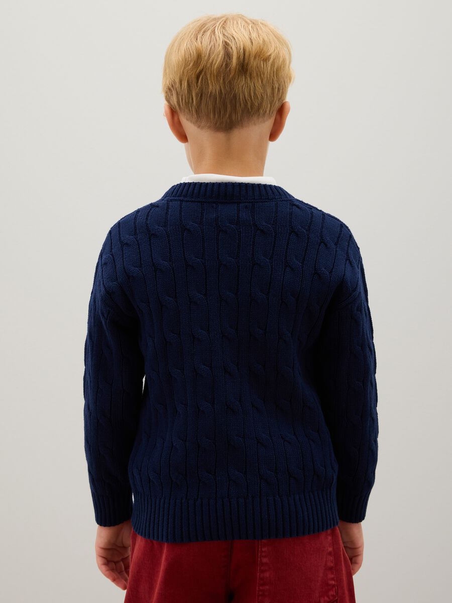 Children's Blue Pure Cotton Jumper, Regular Fit_1