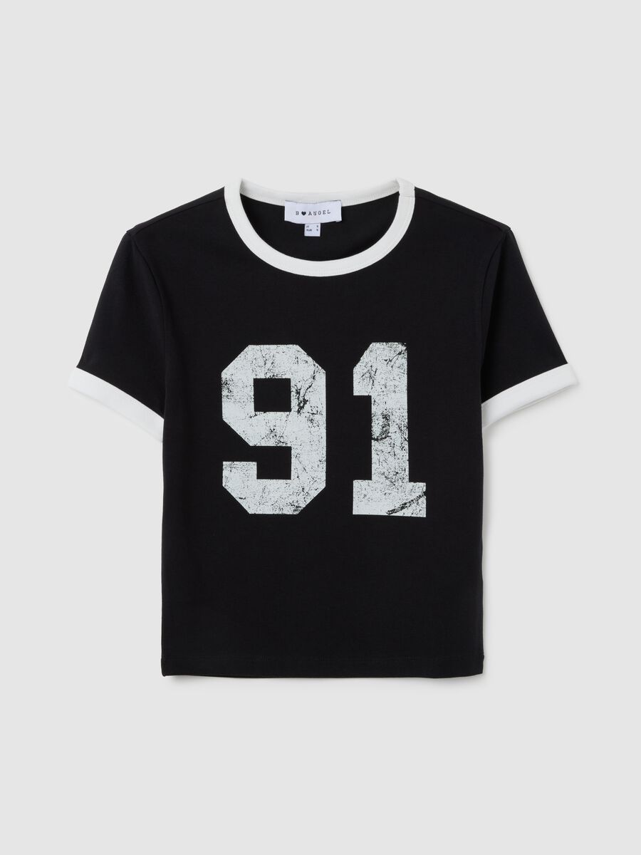 Women's multi-colour stretch cotton T-shirt_0