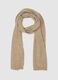 Beige scarf with metallic fibres_0