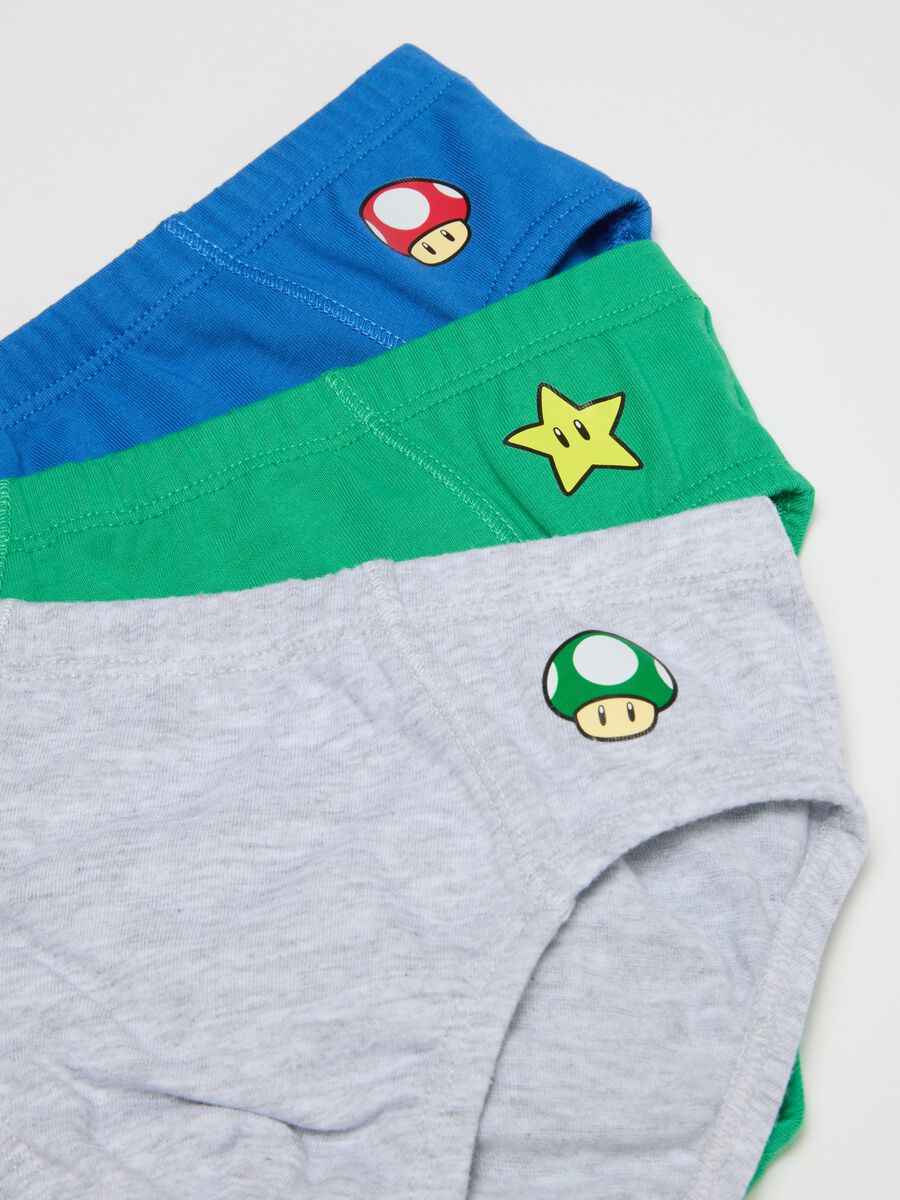 Multipack of boys' briefs in multicoloured pure cotton_2