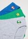Multipack of boys' briefs in multicoloured pure cotton_2