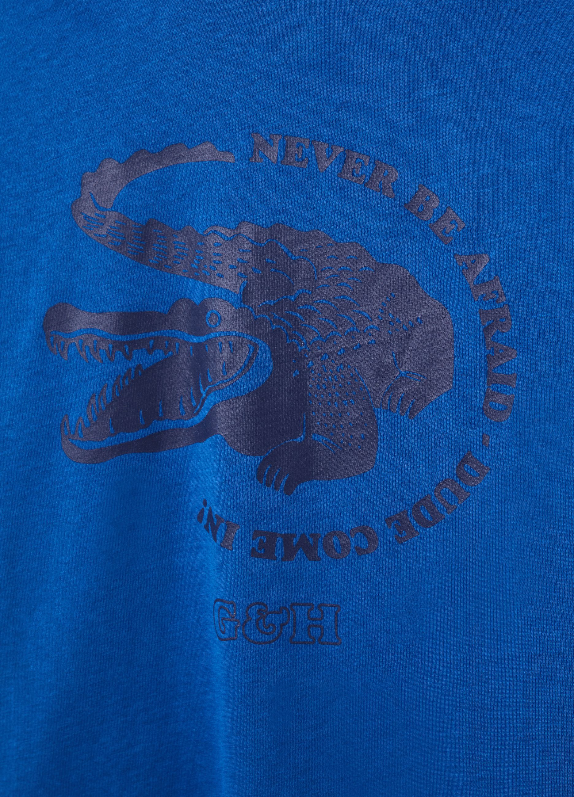 T-shirt con stampa coccodrillo Grand&Hills_2