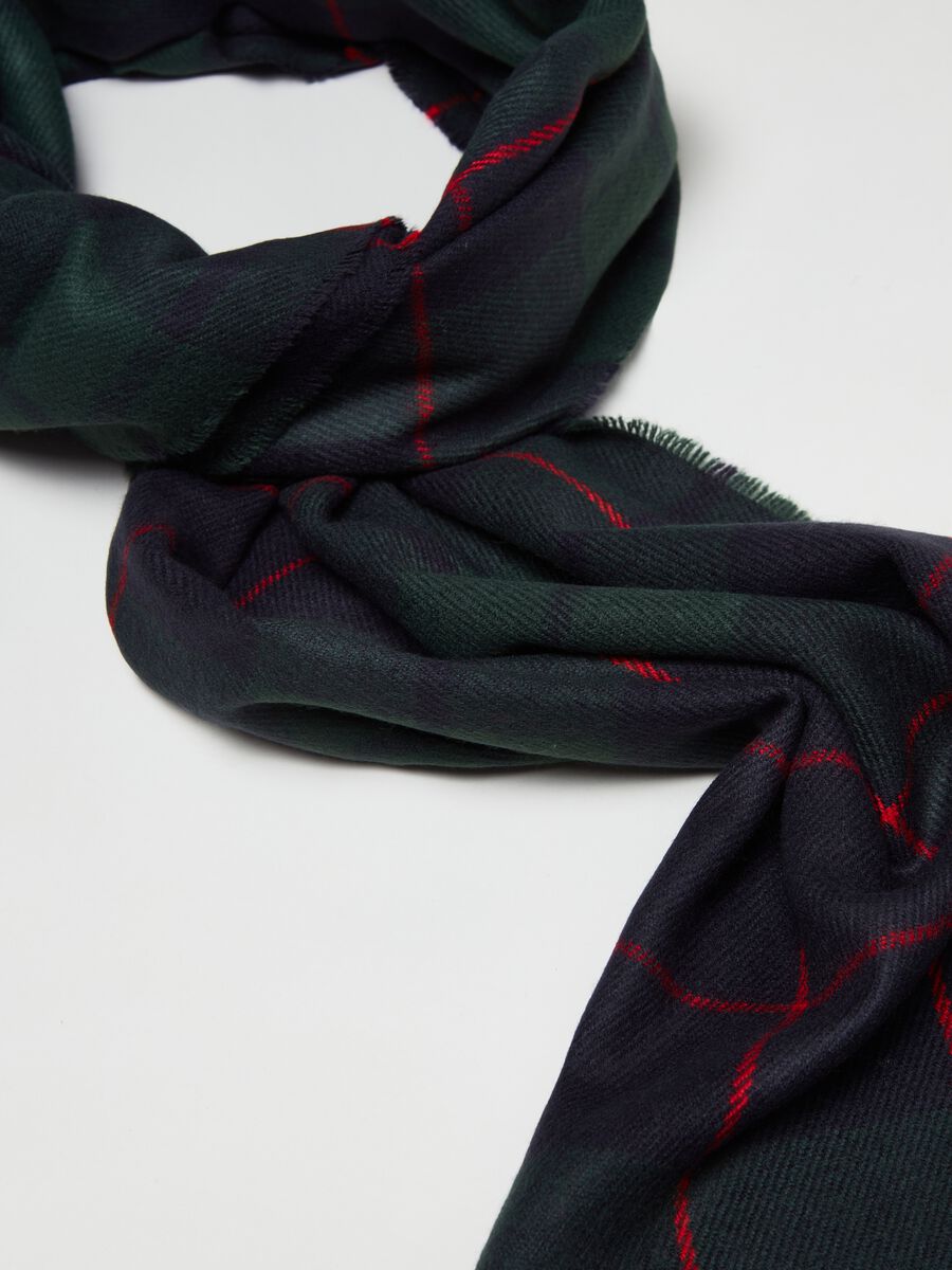 Sciarpa sfrangiata tartan_1