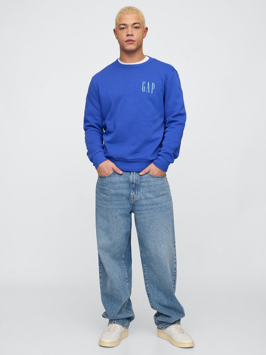 Gap blue sweatshirt in cotton and polyester blend_1