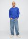 Gap blue sweatshirt in cotton and polyester blend_1