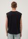 Black pure cotton regular-fit tank top_3