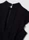 Black relaxed-fit dress with short ruffle sleeves_2