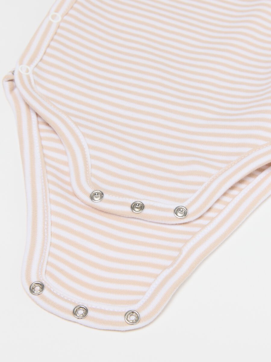 Bipack body a maniche corte multicolor da neonato in puro cotone_2