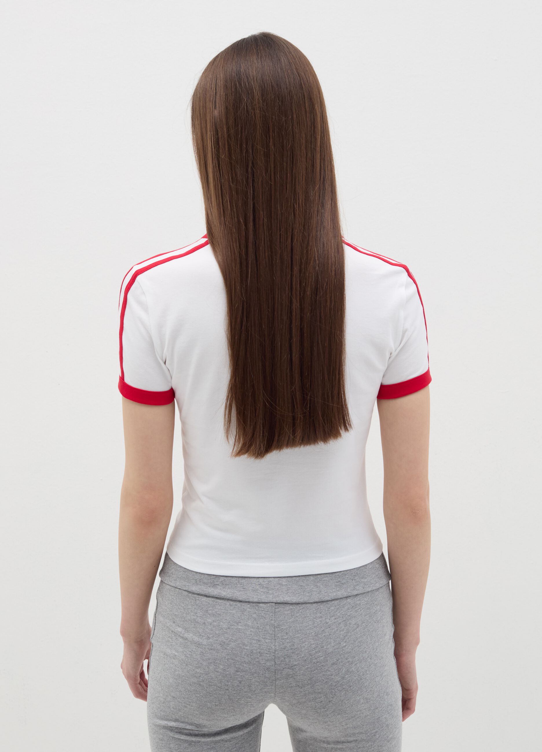 Cropped T-shirt with print