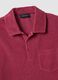 Red cotton-blend polo shirt_5