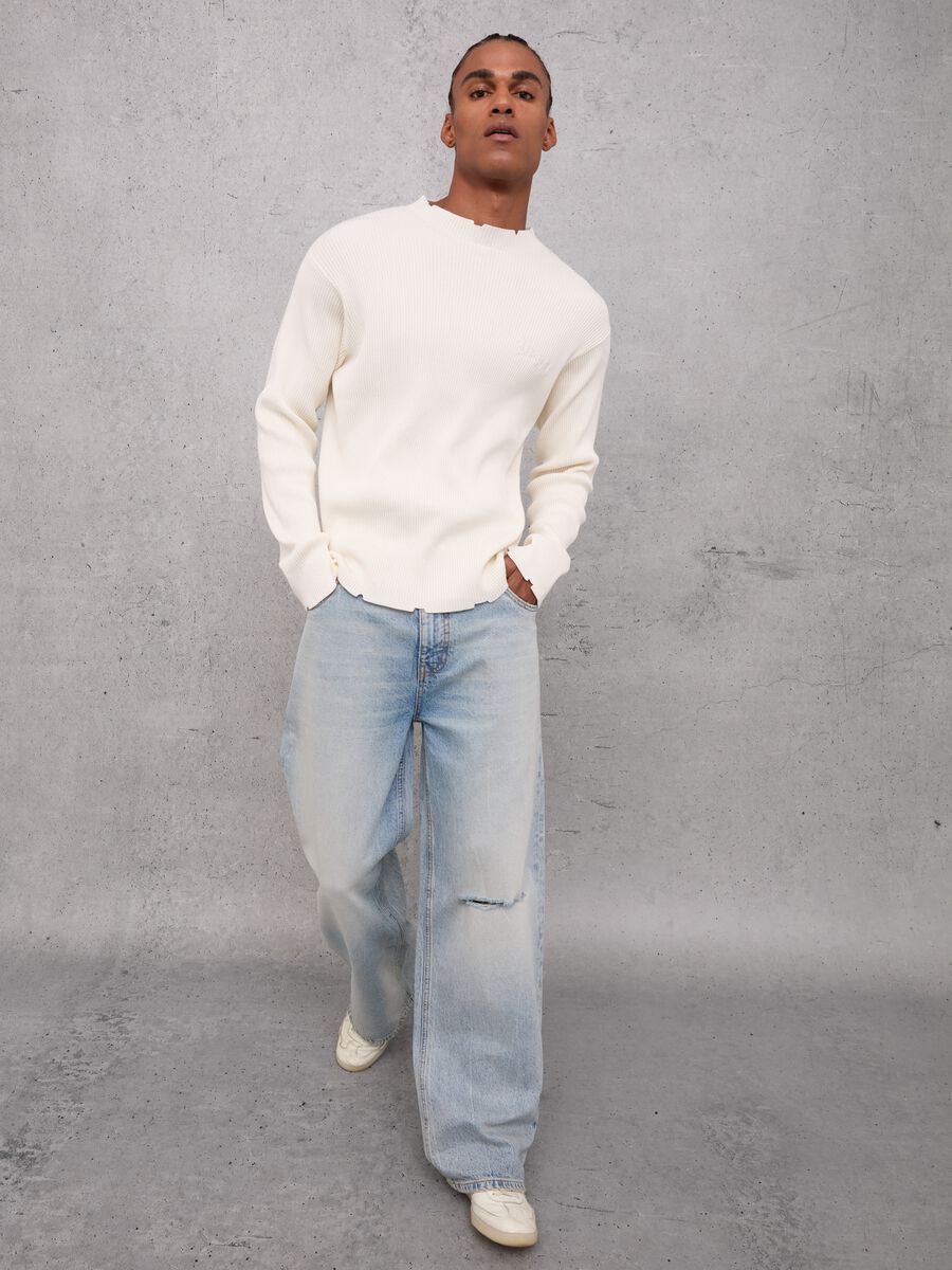 Baggy Denim Washed Light Blue_0