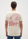Beige pure cotton T-shirt with Los Angeles Lakers print_2