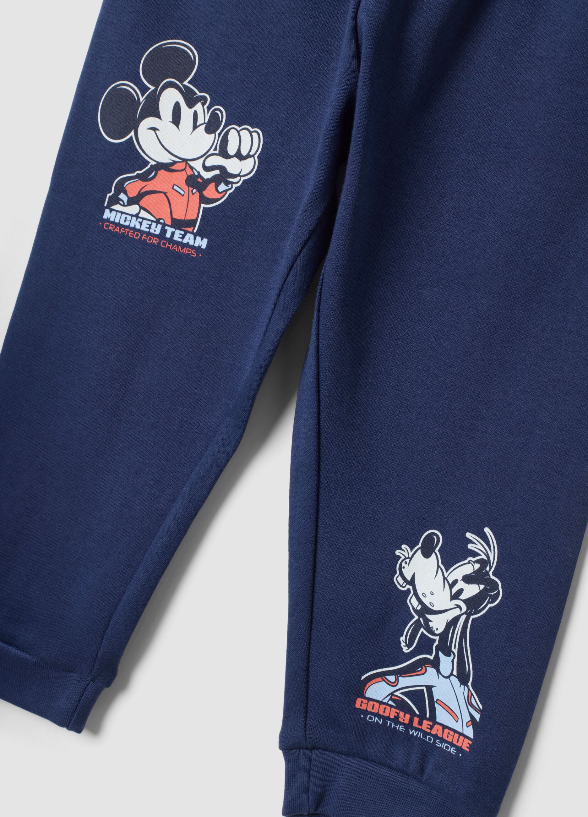 Blue Mickey-themed pyjamas in pure organic cotton