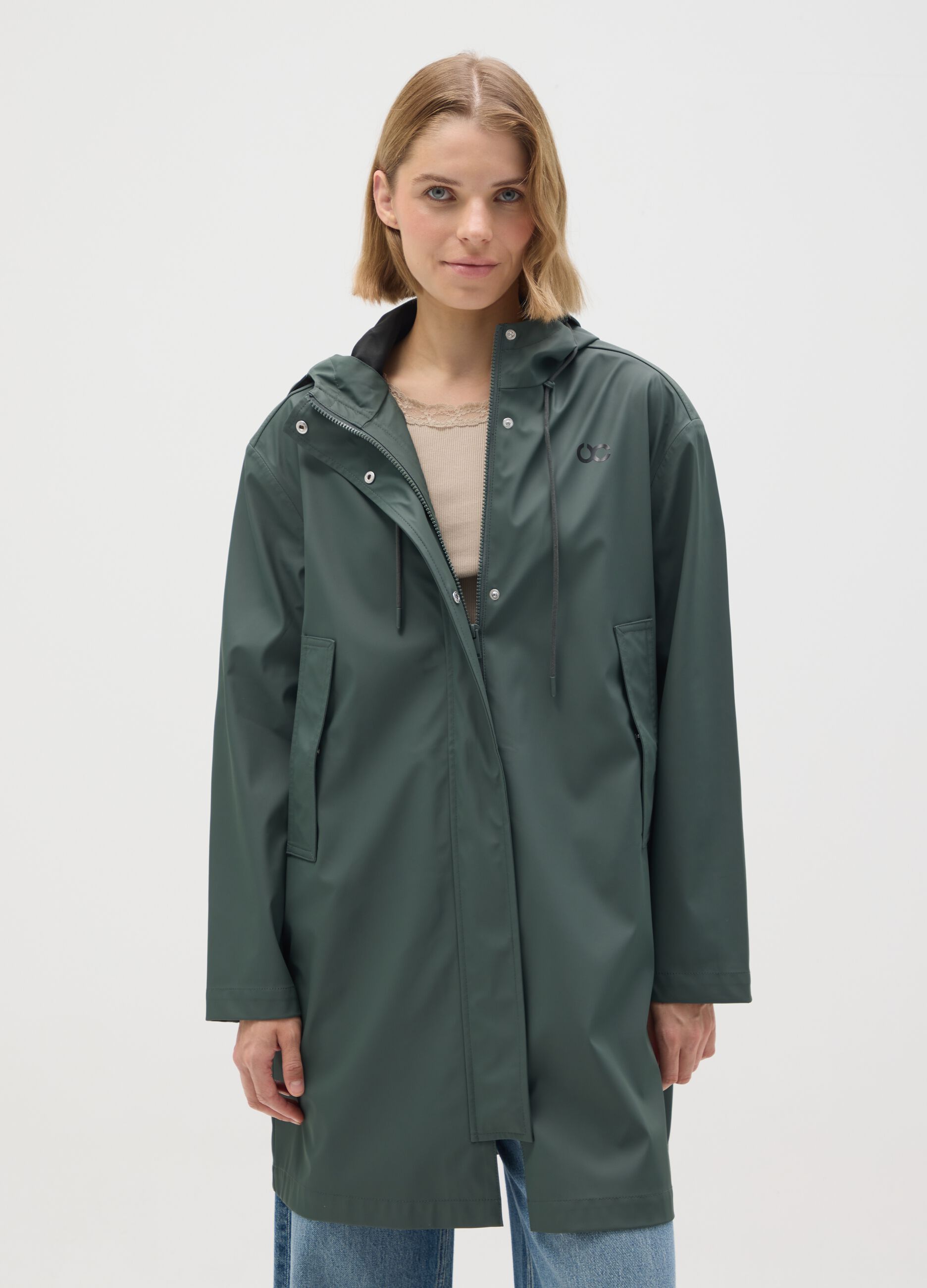 Regular Fit Green Jacket